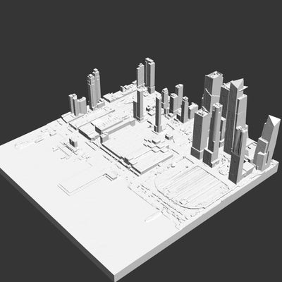 Custom 30" x 30" 1:1250 Scale Hudson Yards Area Model