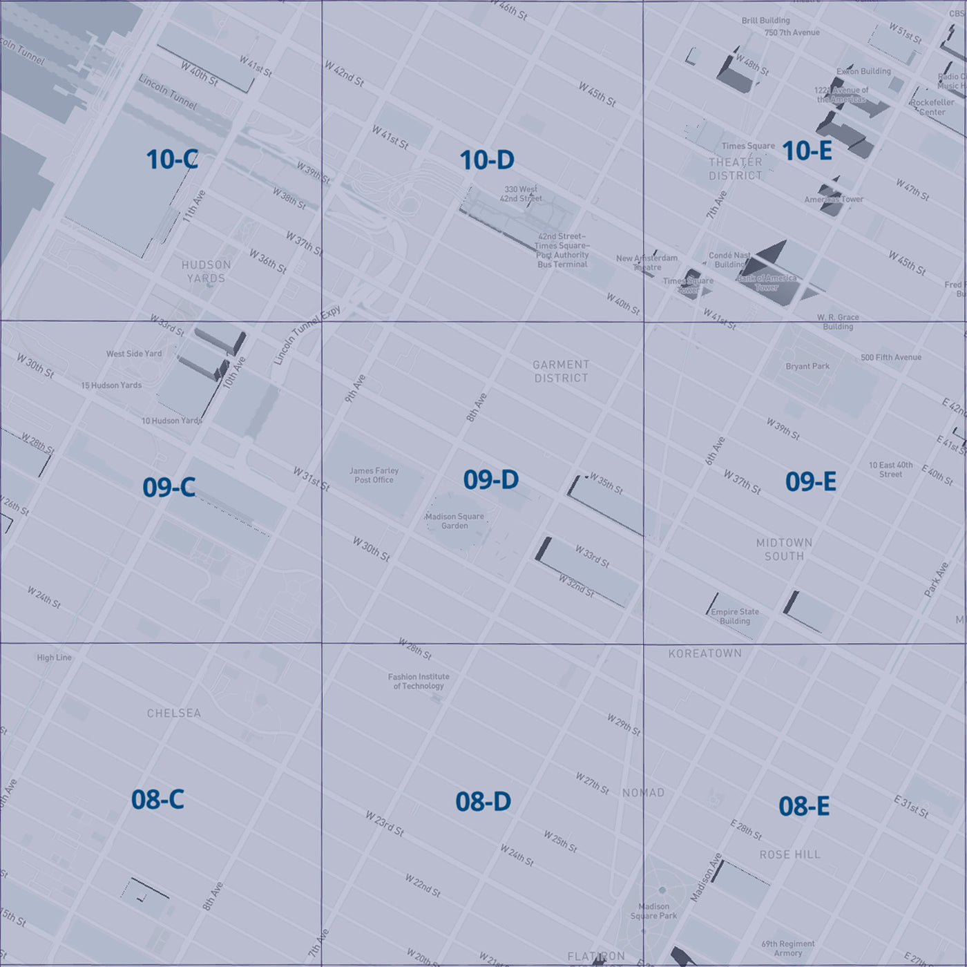 Midtown Windowless Midtown West Map